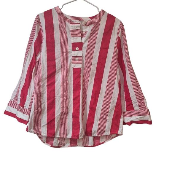J. Crew Women's Red & White Cotton Striped Skirt & Top EUC - Picture 4 of 11